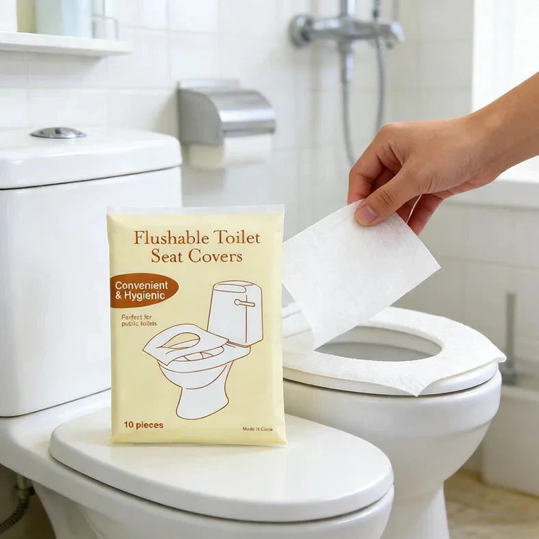 Packing 10 Pieces Disposable Water Disposable Toilet Cushion Travel Toilet Paper Public Toilet Cushion Convenient Pack