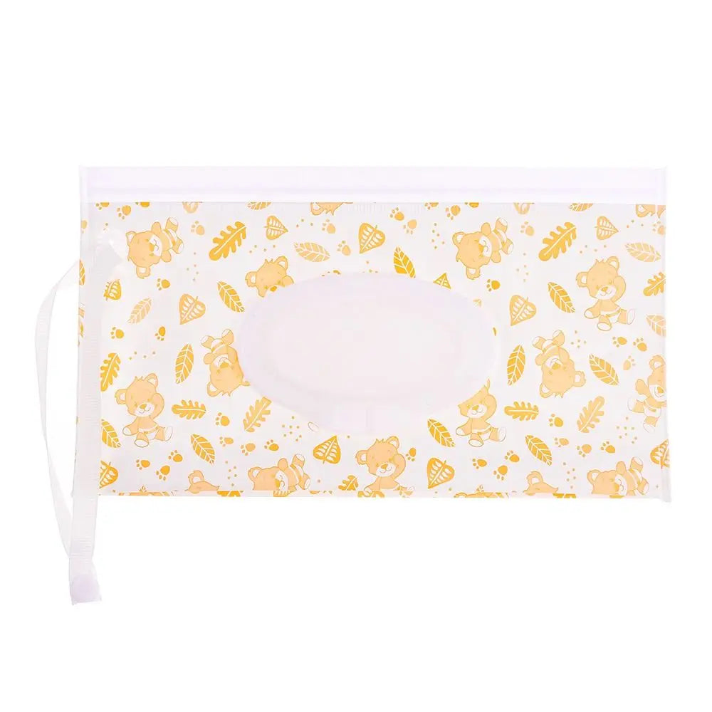 EVA Wet Wipes Bag Portable Wipes Pouch Flip Cover Snap-Strap Holder Case Refillable Useful Tissue Box Stroller Accessories