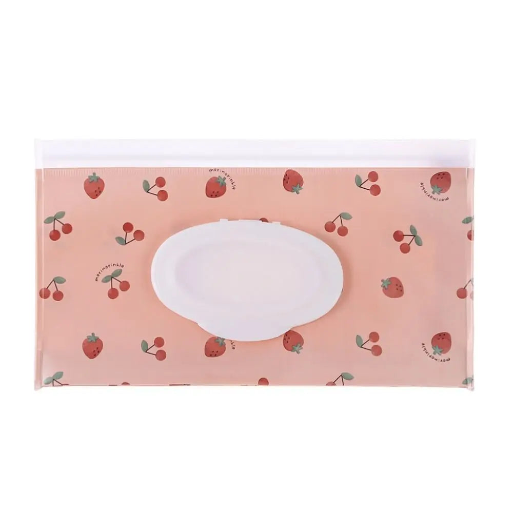 EVA Wet Wipes Bag Portable Wipes Pouch Flip Cover Snap-Strap Holder Case Refillable Useful Tissue Box Stroller Accessories