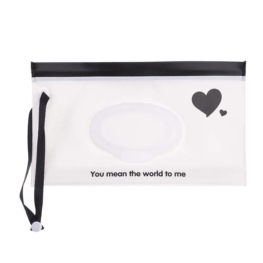 EVA Wet Wipes Bag Portable Wipes Pouch Flip Cover Snap-Strap Holder Case Refillable Useful Tissue Box Stroller Accessories