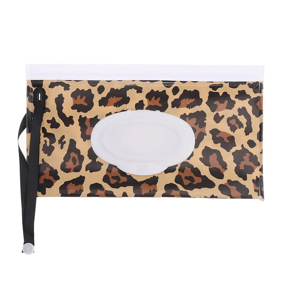 EVA Wet Wipes Bag Portable Wipes Pouch Flip Cover Snap-Strap Holder Case Refillable Useful Tissue Box Stroller Accessories