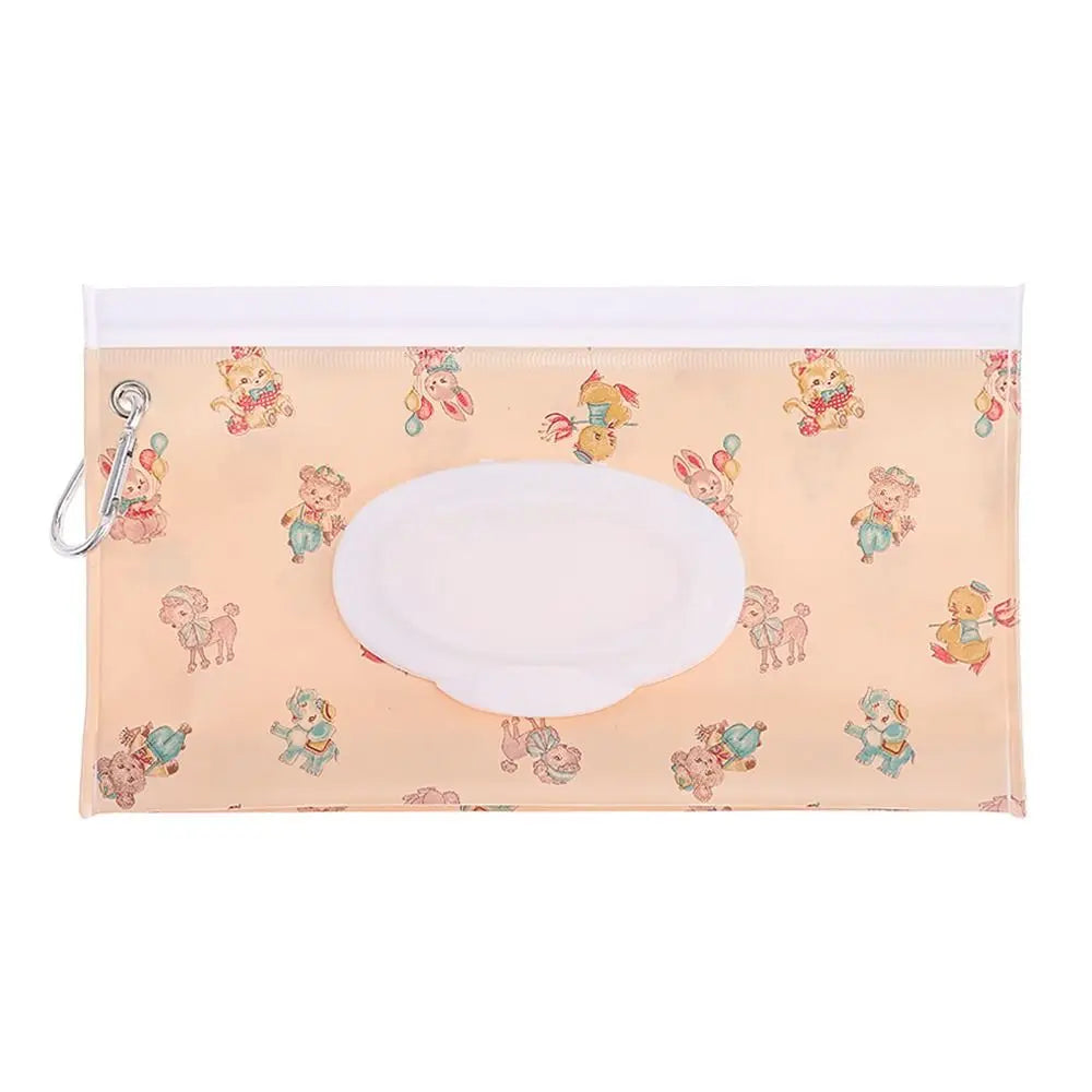 EVA Wet Wipes Bag Portable Wipes Pouch Flip Cover Snap-Strap Holder Case Refillable Useful Tissue Box Stroller Accessories
