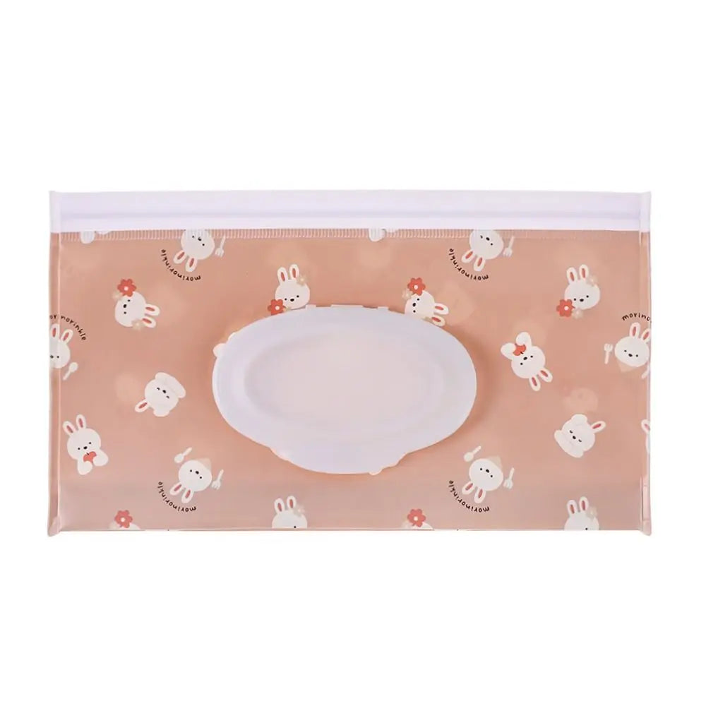 EVA Wet Wipes Bag Portable Wipes Pouch Flip Cover Snap-Strap Holder Case Refillable Useful Tissue Box Stroller Accessories