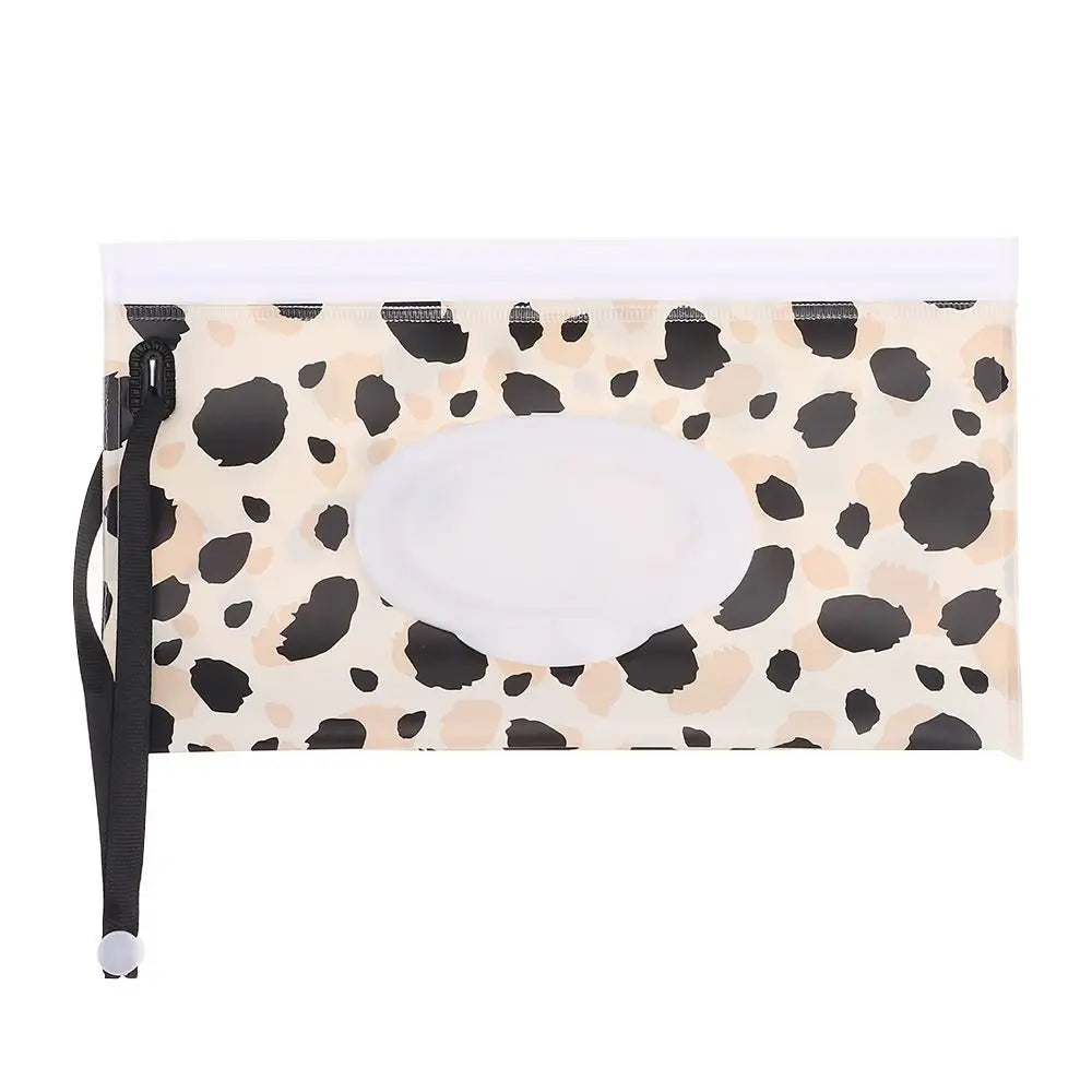 EVA Wet Wipes Bag Portable Wipes Pouch Flip Cover Snap-Strap Holder Case Refillable Useful Tissue Box Stroller Accessories