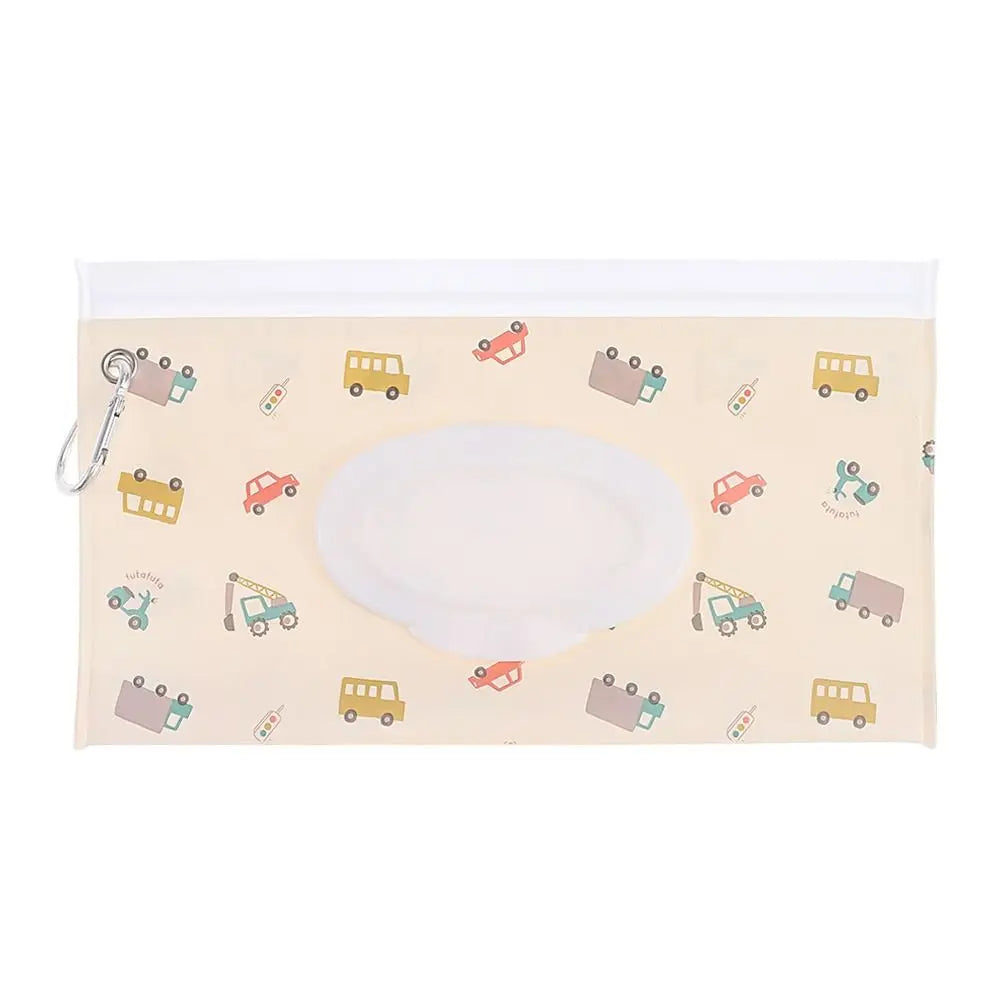 EVA Wet Wipes Bag Portable Wipes Pouch Flip Cover Snap-Strap Holder Case Refillable Useful Tissue Box Stroller Accessories