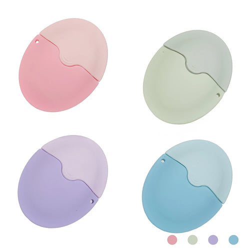 1PC New Silicone Suncream Roller Applicator Refillable Oval Isolation Lotion Cream Bottles Stitching Color Cosmetics Tool Travel